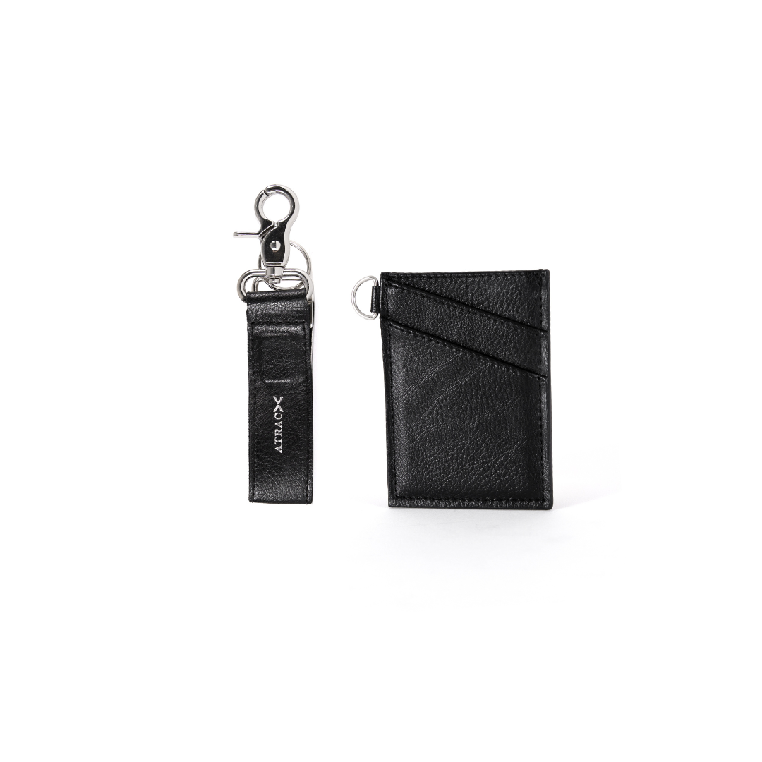 Mini Magnetic Keychain Bracelet with Slim Card Holder