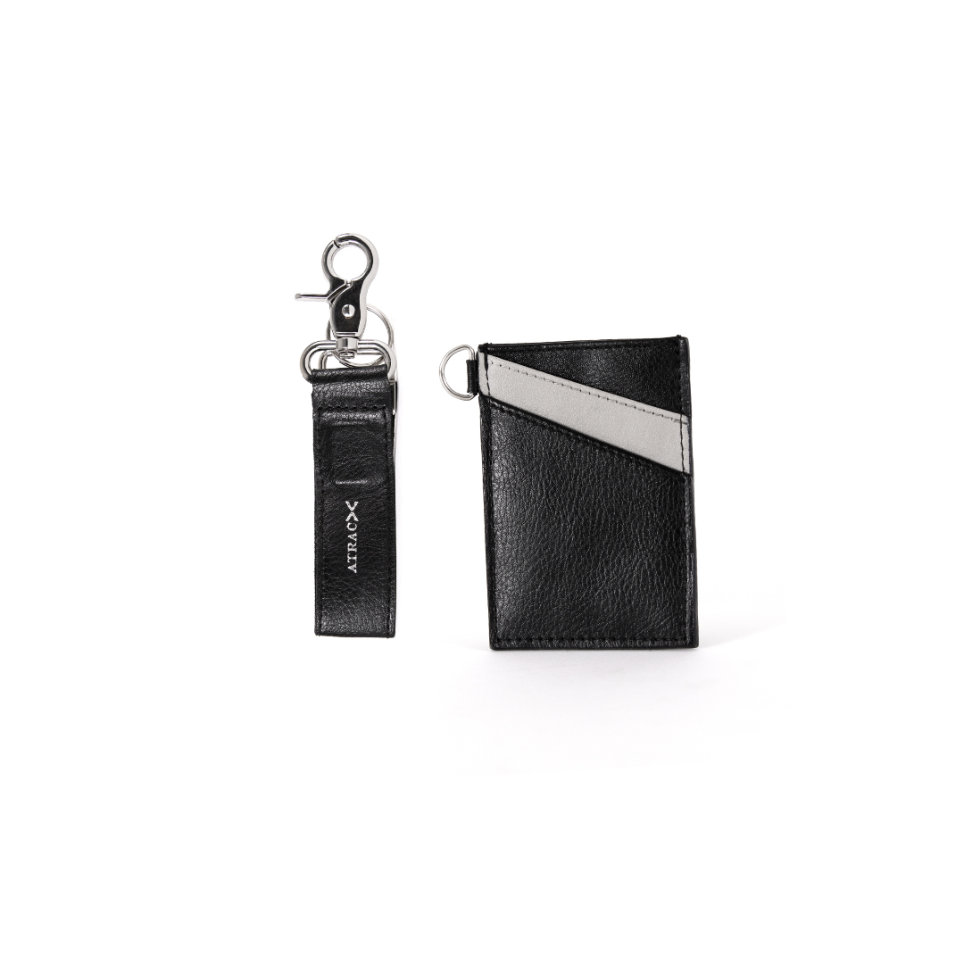 Mini Magnetic Keychain Bracelet with Slim Card Holder