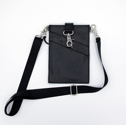 3-1 Crossbody strap with Phone Pouch & wallet Black 3-1 Crossbody strap with Phone Pouch & wallet Black